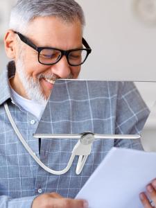 Portable Neck Hanging Magnifying Glass for Reading And Mobile Phone Viewing High Definition Elderly Reading Glasses 5 times Magnification