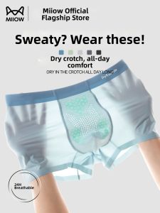 MiiOW | Cool Ice Silk Antibacterial Mens Boxer Briefs