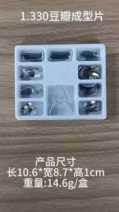 GULPOOE 36 Cái Ma Trận Nha Khoa Dạng Phân Đoạn Có Đường Viền Kim Loại 1.330 Với Kẹp Lò Xo Delta Ring Kẹp Nêm Cho Vật Tư Tiêu Hao Nha Khoa