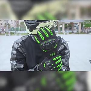 Găng tay đi xe máy Găng Tay Ba Chiều Bốn Mùa Màn Hình Cảm Ứng Đầu Máy Điện Đường Trường Nam Nữ Chống Rơi