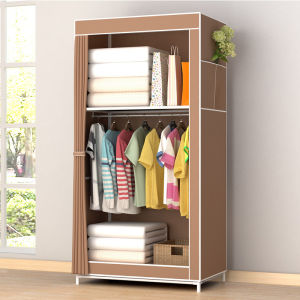 Economic Thickened Steel Frame Simple Wardrobe Student Dormitory Single Person Small Closet Storage Organizer Cabinet