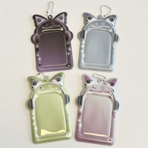 3 Inch Kpop Photocard Holder Photo Protective Card Holder Case Keychain Bags Pendant Accessories Campus Card Holder Gifts
