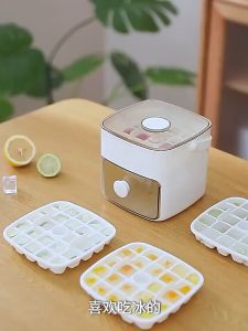 48 Grid Double Layer Ice Storage Tray With Handle Convenient Ice Making Mold For Making Cold Juice