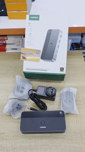 UGREEN 55851 8K60Hz Display Dual Monitor KVM Switch 2in 2Out สําหรับ Mac OS Windows Linux AK700