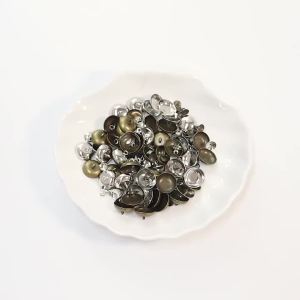 30pcs 6/8/10/15mm Metal Beads End Caps Clasp Pendant Charms Connectors for DIY Jewelry Making Findings