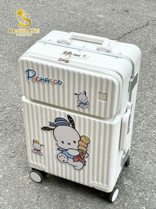 Residane Luggage 20 Inch Fashionable Travel Suitcase with Front Opening Silent Wheels Travel Bag for Men And Women