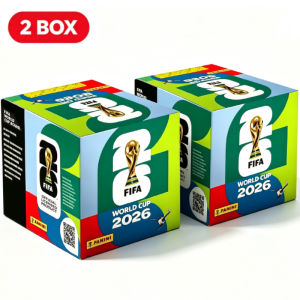 Panini | 2026 Panini FIFA World Cup Sticker Box Messi Mbappé Haaland Yamal Star Collectible Stickers for World Cup Fans Gift