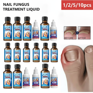 Liangjia Fungal Nail Care Set Nourishing Repair Oil Softens Thick Toenails & Fingernails Daily Cleaning Care for Nail Health