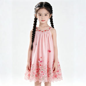 Sleeveless Floral Neck Strap Dress