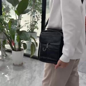 Túi Đeo Chéo Nam Da Vintage - Khóa Cài An Toàn Thời Trang Siêu Nhẹ Lý Tưởng Cho Công Việc Dạo Phố Và Các Chuyến Đi Cuối Tuần