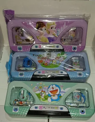 Tempat Pensil Kaleng Bonus Alat Tulis