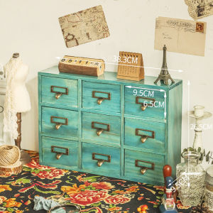 Desk Drawer Style Multi Layer Wooden Storage Box