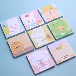 กระดาษโน้ต แบบมีกาว กระดาษบันทึก กระดาษโน้ตลายการ์ตูน ลายศิลปะ ขนาด 8 x 8 ซม.