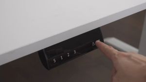 โต๊ะปรับระดับไฟฟ้า โต๊ะทำงานเพื่อสุขภาพ นั่ง-สลับยืนทำงาน มอเตอร์ 2 ตัว บันทึกความสูงได้  ระดับ