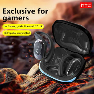 HTC Ne17 Bluetooth 6.0 OWS Gaming Earbuds 45ms Low Latency Hi-Res Sound VR Spatial Audio Dual Mode ANC 360° Sound​