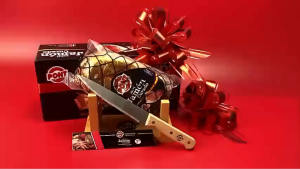 Đùi heo muối Mini Pont Jamon Curado 1kg cao cấp đặc sản dùng làm quà lễ tết nhập khẩu Tây Ban Nha