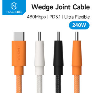 Hagibis | Hagibis USB C to USB C Cable Type-C 240W Fast Charging Cord Wedge Plug PD3.1 Charger Cable for iPhone 17 Pro Max Tablet Carplay