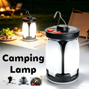 Outdoor Lighting LED Leaf Camping Lamp Hung Emergency Solar USB Rechargeable Tent Camping Lights Fishing Travel Lanterns