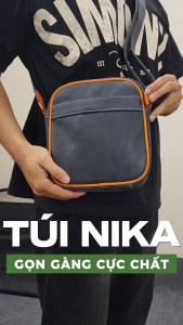 Túi hộp mini NIKA chất da bò Nappa bền bỉ form 20x6x22 nhỏ gọn linh hoạt sử dụng hằng ngày Anh Tho Leather MNCB-08