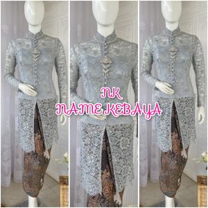 set kebaya brukat ibu hajat kebaya modern