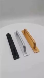 Durable Aluminum Alloy Door Handle Set for Barn Doors - Anti-Oxidize Rust-Resistant Easy Install