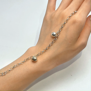 WENG KWONG Traditional Jingling & Blessing Double Treasures Baby Anklet in 925 Silver (9A0003)