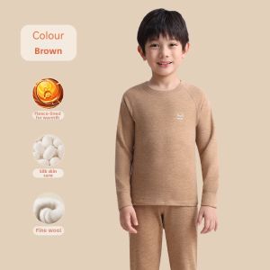 MiiOW | Fleece Lined Thick Warm Children Underwear Set