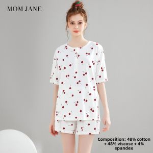 Mom Jane | Nursing Maternity Sleepwear T-shirt Short Sleeve Shorts