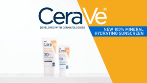 CeraVe Hydrating Mineral Sunscreen SPF 30 / 50 Lightweight Sunscreen Sunblock For Face And Body