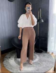 COD GRATIS ONGKIR Celana Kulot Plisket Polos Tebal Murah