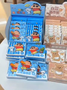 Shin Chan Pocket Tissue Soft 💦 蜡笔小新印花抽纸 Tisu Poket Lembut Cetakan Kartun Mudah Alih Portable Facial Printed Cartoon Kids