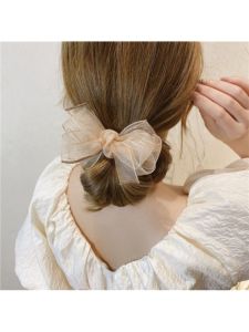 คลิปผมโบว์ผีเสื้อผ้า Elegante เครื่องประดับผมสไตล์เกาหลีสำหรับผู้หญิง คลิปผมหางม้า คลิปผมทรงลูกบอลต่ำ ชุดราตรี วัสดุอื่นๆ