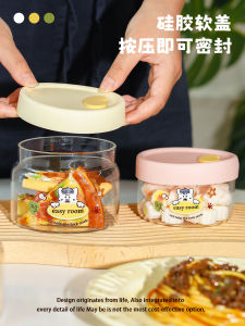 Leakproof round Glass Bowl Microwave Safe Meal Box for Office Workers And Students keeping Lunchbox High Borosilicate Glass