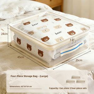 bicoy | Mesh Fabric Storage Bags 4pcs