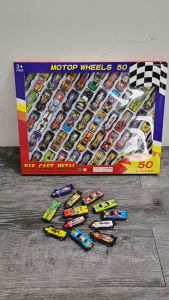 Kids 50pcs Packing Diecast Car Toy Mini Alloy Metal Racing Inertia Vehicle Car Model
