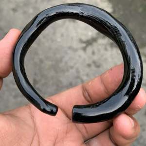 Gelang akar bahar hitam serat natural padat saze telunjuk asli murah grosir
