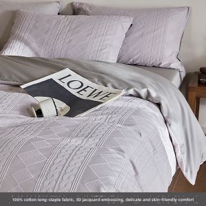 shui yang | High Quality 100 Long Staple Cotton Large Jacquard 4-Piece Set
