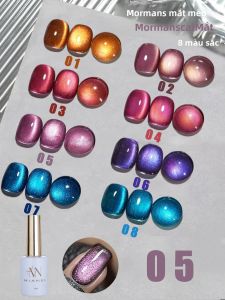 Sơn Gel Móng Tay Từ Tính 12ML Thu Đông Làm Trắng Moormans Màu Trắng Sứ Cao Cấp Hạt Đá Pha Lê Thủy Tinh