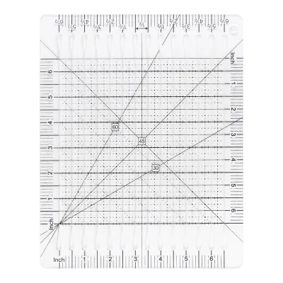 1Pcs Scale Slotted Quilting Ruler Acrylic Fabric Strip Cutting Sewing Patchwork Template Arts Crafts Supplies Tools