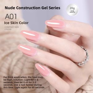 CHUBEISHI | Three-in-One Gel Polish No Base Coat Top Coat Clear Ice White Nail Gel