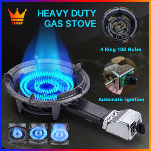 Gas Stove Heavy Duty Single Burner Cast iron Low pressure Automatic Ignition liquefied petroleum Burner Gas Stove