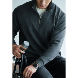UBV | Breathable Cooling Lenzing Cotton Blend Half-Zip Raglan T-shirt