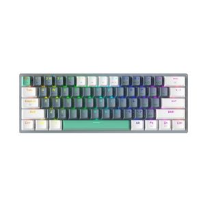 MACHENIKE K500-B61W Wireless Mechanical Keyboard 60% ANSI Layout Hot-swappable Tri-mode RGB Wireless Gaming Keyboard For Gamer