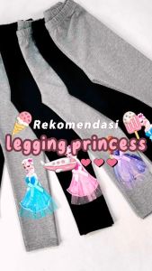 Celana Legging Anak Perempuan Motif Princess Katun Import