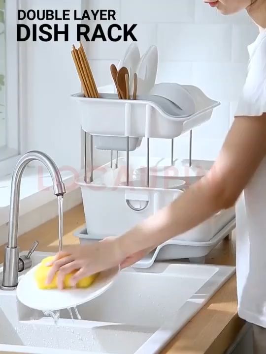 Kitchen Sink Cutlery Holder For Draining Board Dish Drainer Rack