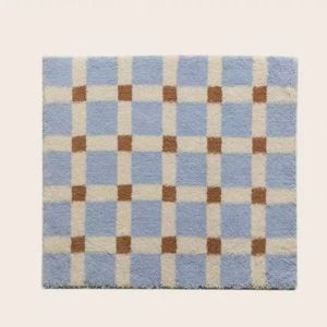 VIKAMA Thảm Phòng Tắm Thấm Hút Chống Trượt Thảm Lót Chân Bằng Polyester Mềm Mại Cho Phòng Ngủ Cửa Ban Công Trang Trí Nhà Cửa Chống Phai Màu Có Thể Giặt Bằng Máy