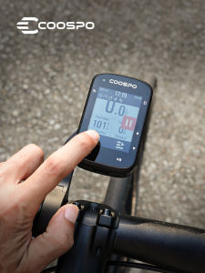 COOSPO CS600 GPS Bike Computer Bundle 2.4" Color Touchscreen Cycling Speedometer with Cadence Sensor Heart Rate Monitor Radar Mount Options Bluetooth ANT+ IPX7 36H Battery Navigation