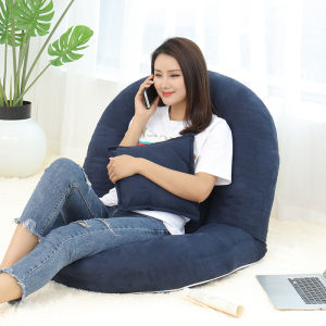 Modern Minimalist Lazy Sofa Backrest Leisure Nursing Chair Balcony Single Person Couch for Adults Cotton Linen Coverable