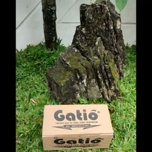 Gatio RQ21 Sandal Wedges Wanita Travelling Tali Rajut Velcro Tumit 4.3cm