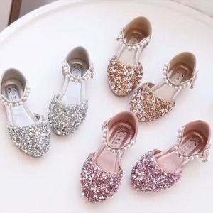 Giày Búp Bê Cho Bé Gái H777 Công Chúa Sequin Lấp Lánh Thời Trang Hàn Quốc Mới Nhất Size 26-36